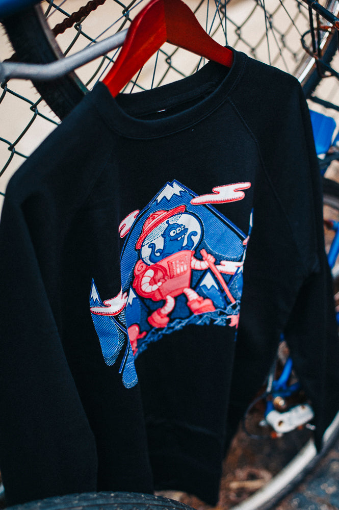Glorp sweatshirt close up