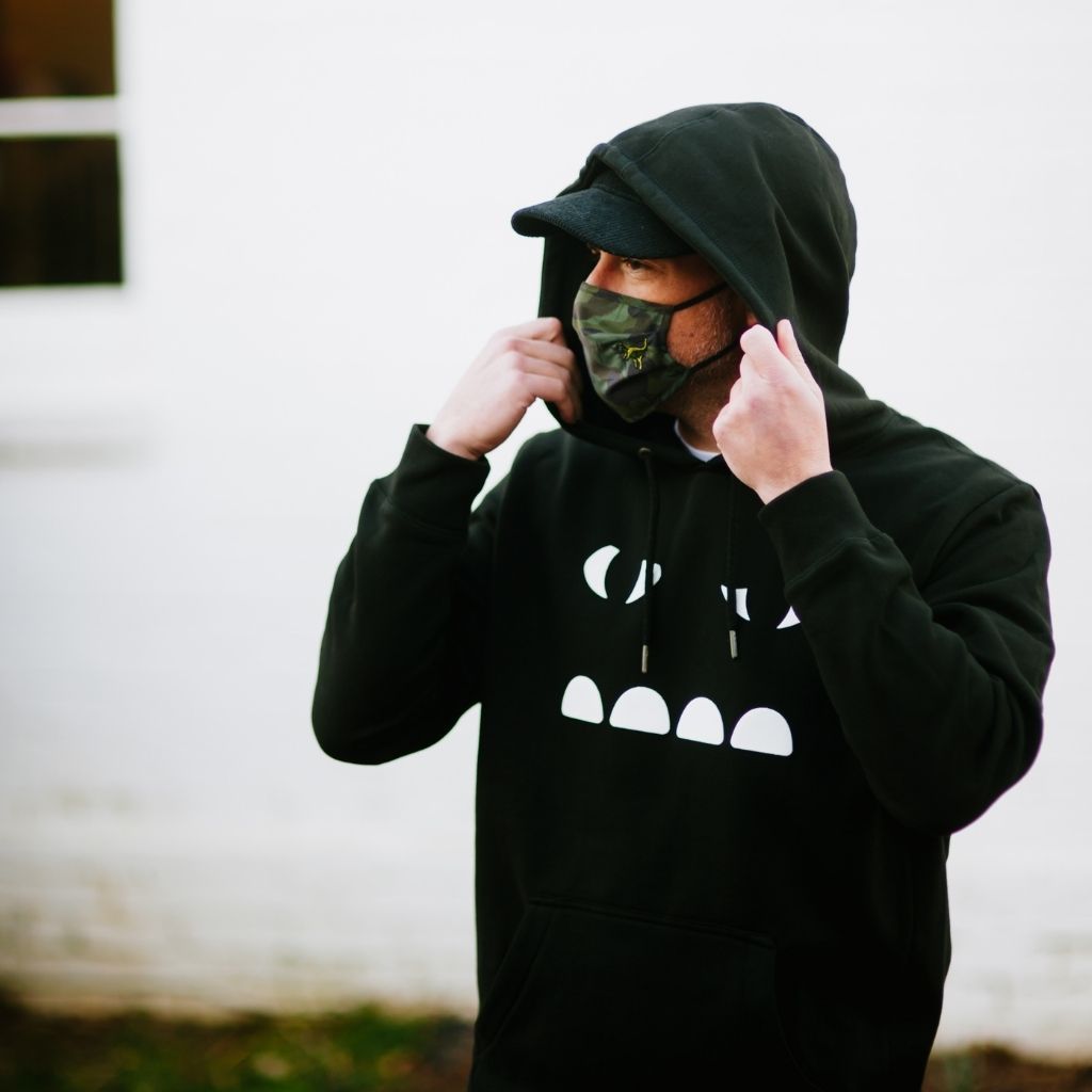 Bigfoot Kick Into the Dark Hoodie - Bigfoot Kick