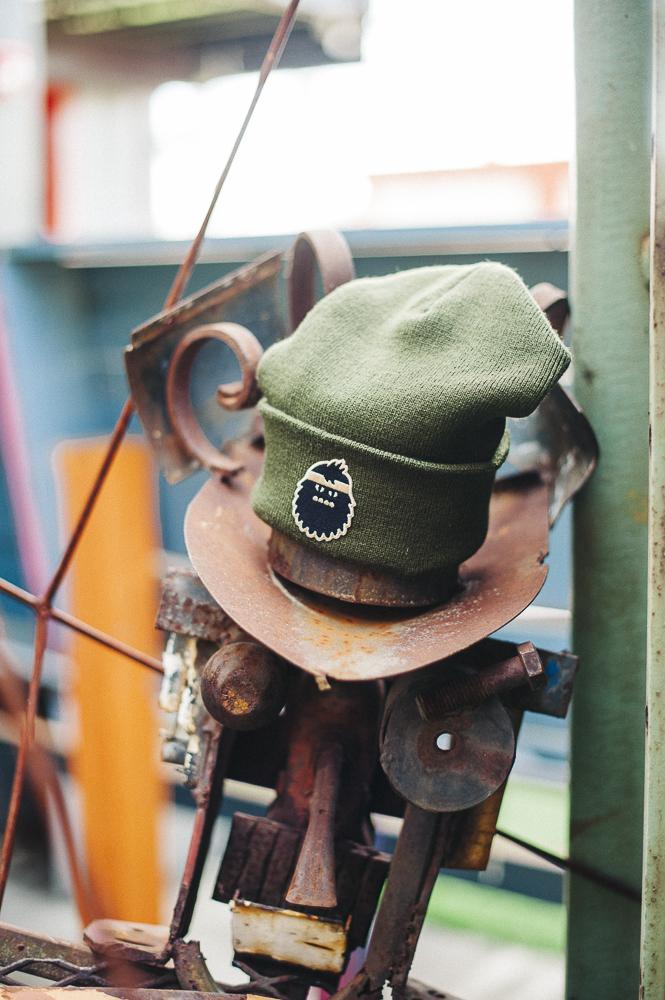 Bigfoot Kick Olive Cuffed Beanie - Bigfoot Kick