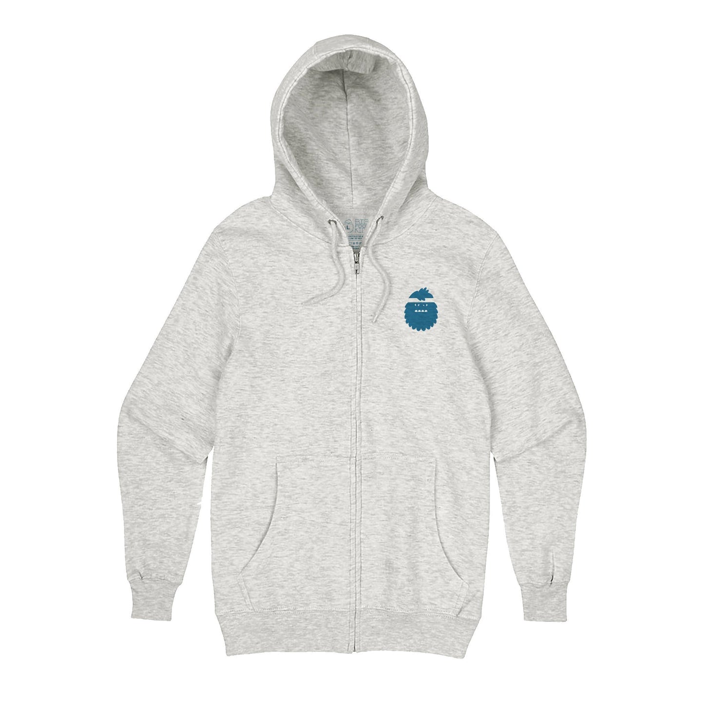 BIGFOOT KICK ZIP IT UP HOODIE IN HEATHER OATMEAL - Bigfoot Kick