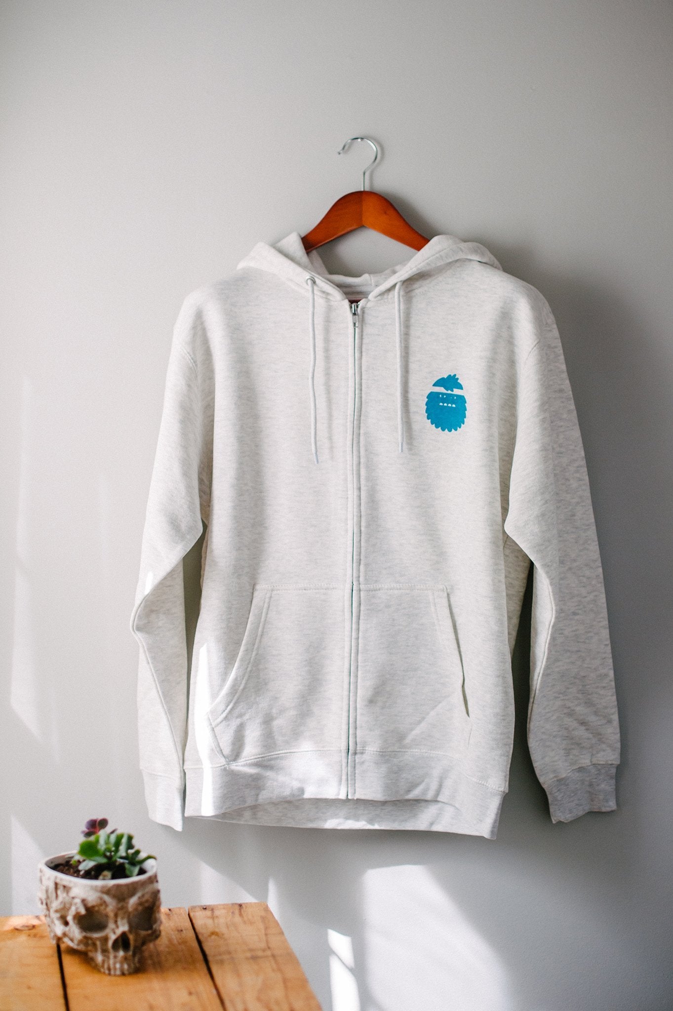 BIGFOOT KICK ZIP IT UP HOODIE IN HEATHER OATMEAL - Bigfoot Kick