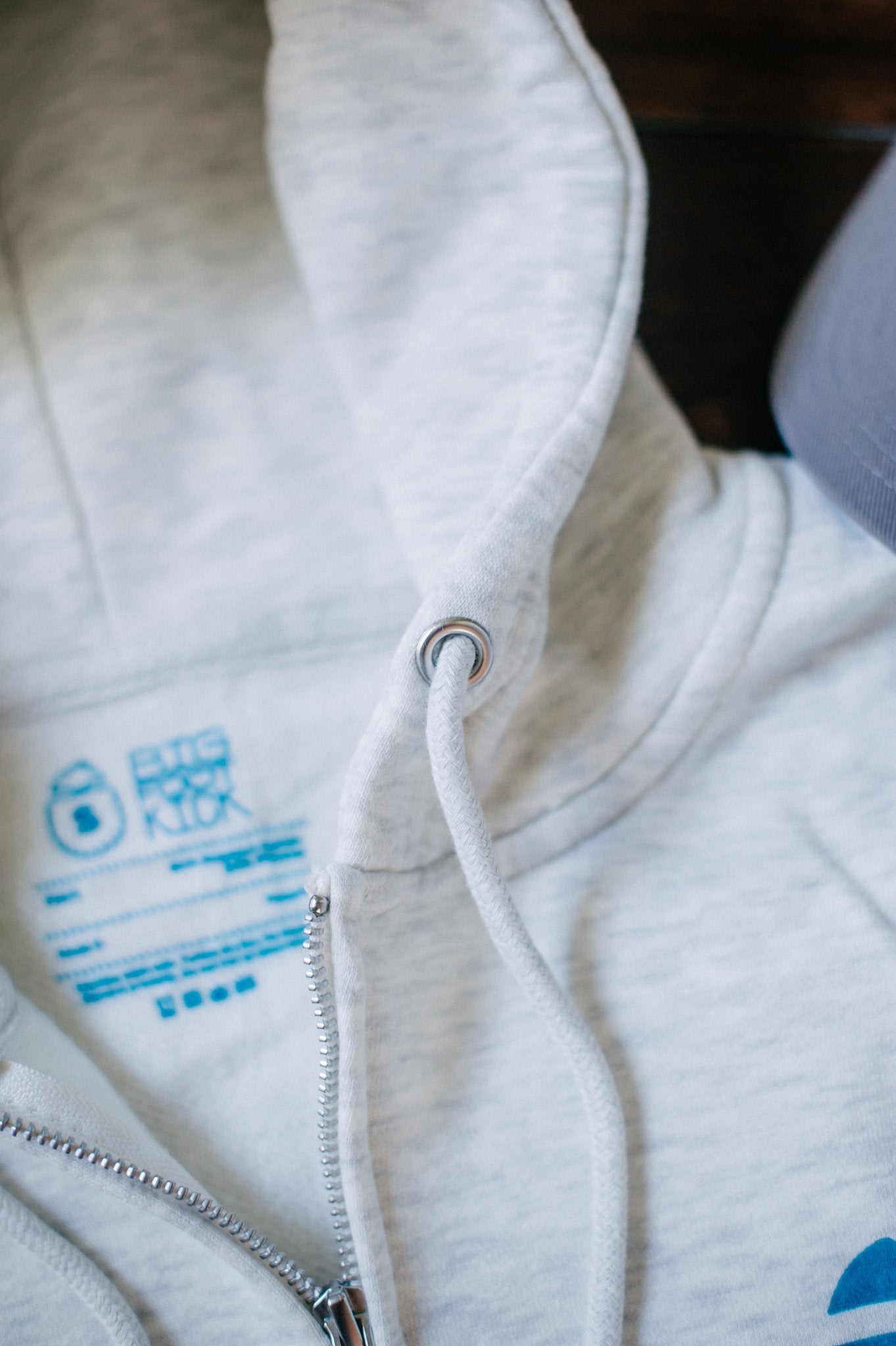 BIGFOOT KICK ZIP IT UP HOODIE IN HEATHER OATMEAL - Bigfoot Kick