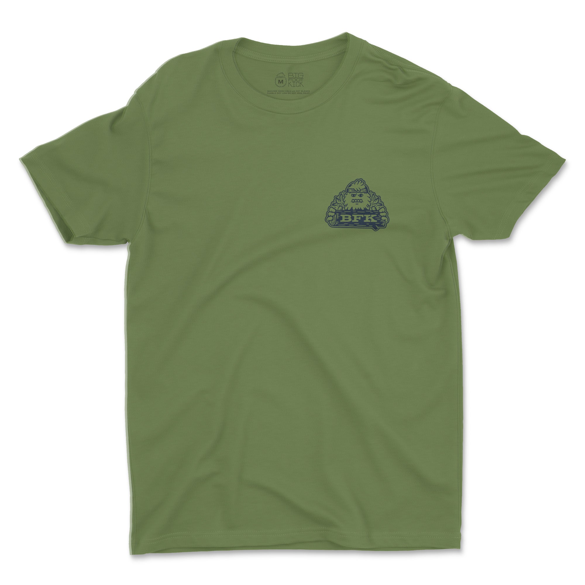 Camp Bigfoot T-Shirt in Green - Bigfoot Kick