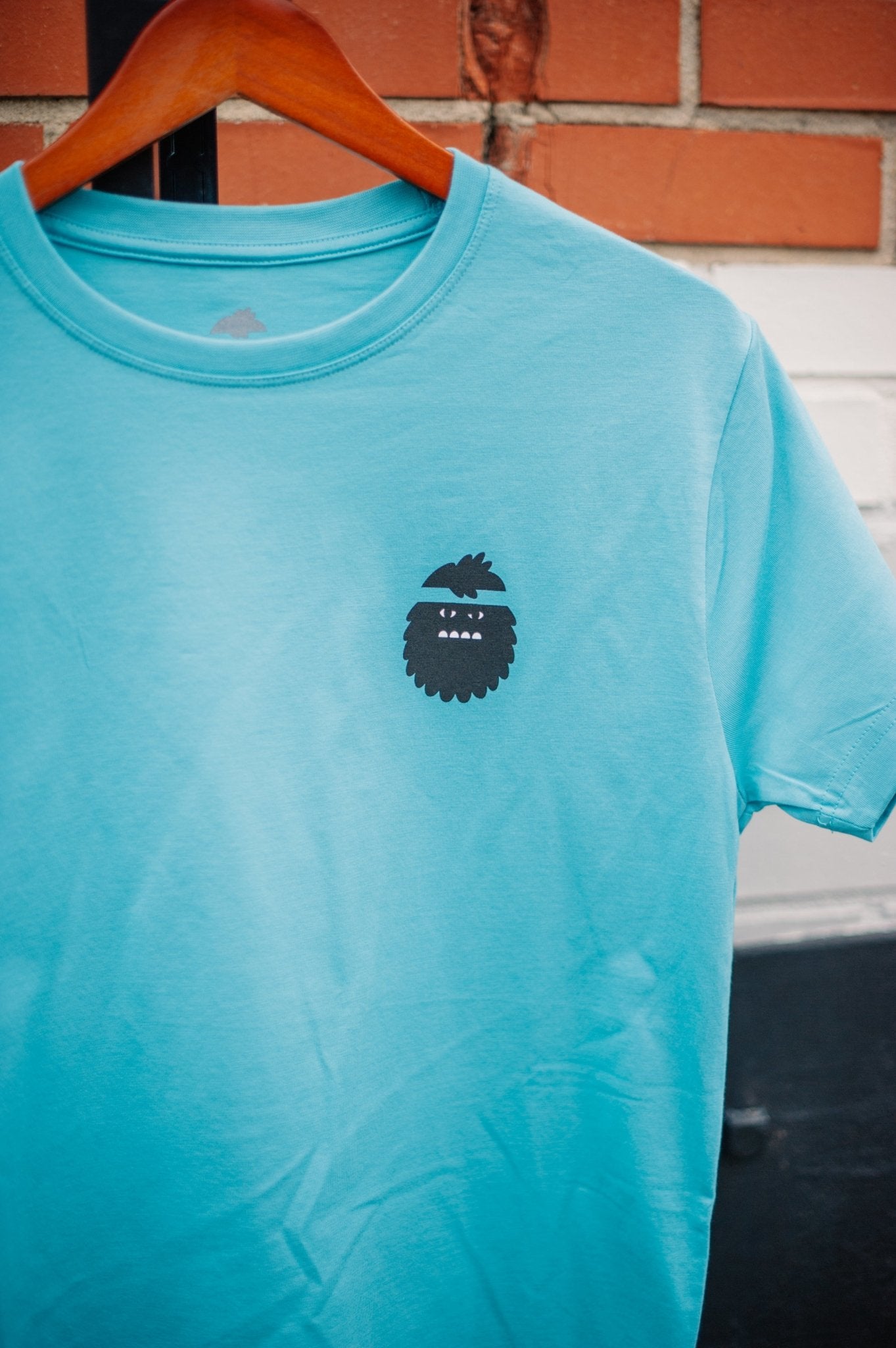 Close Encounter Tee in Aqua - Bigfoot Kick