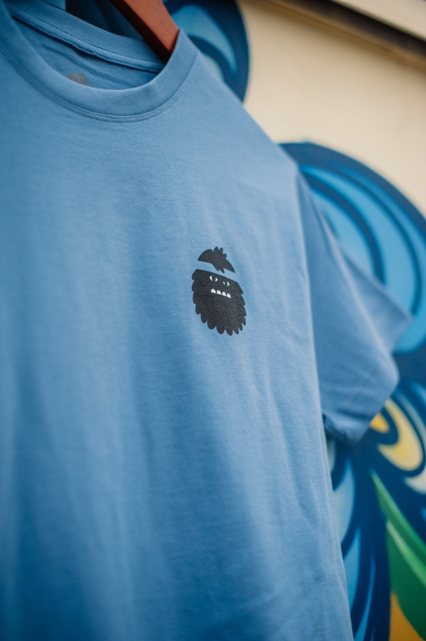 Close Encounter Tee in Sky Blue - Bigfoot Kick