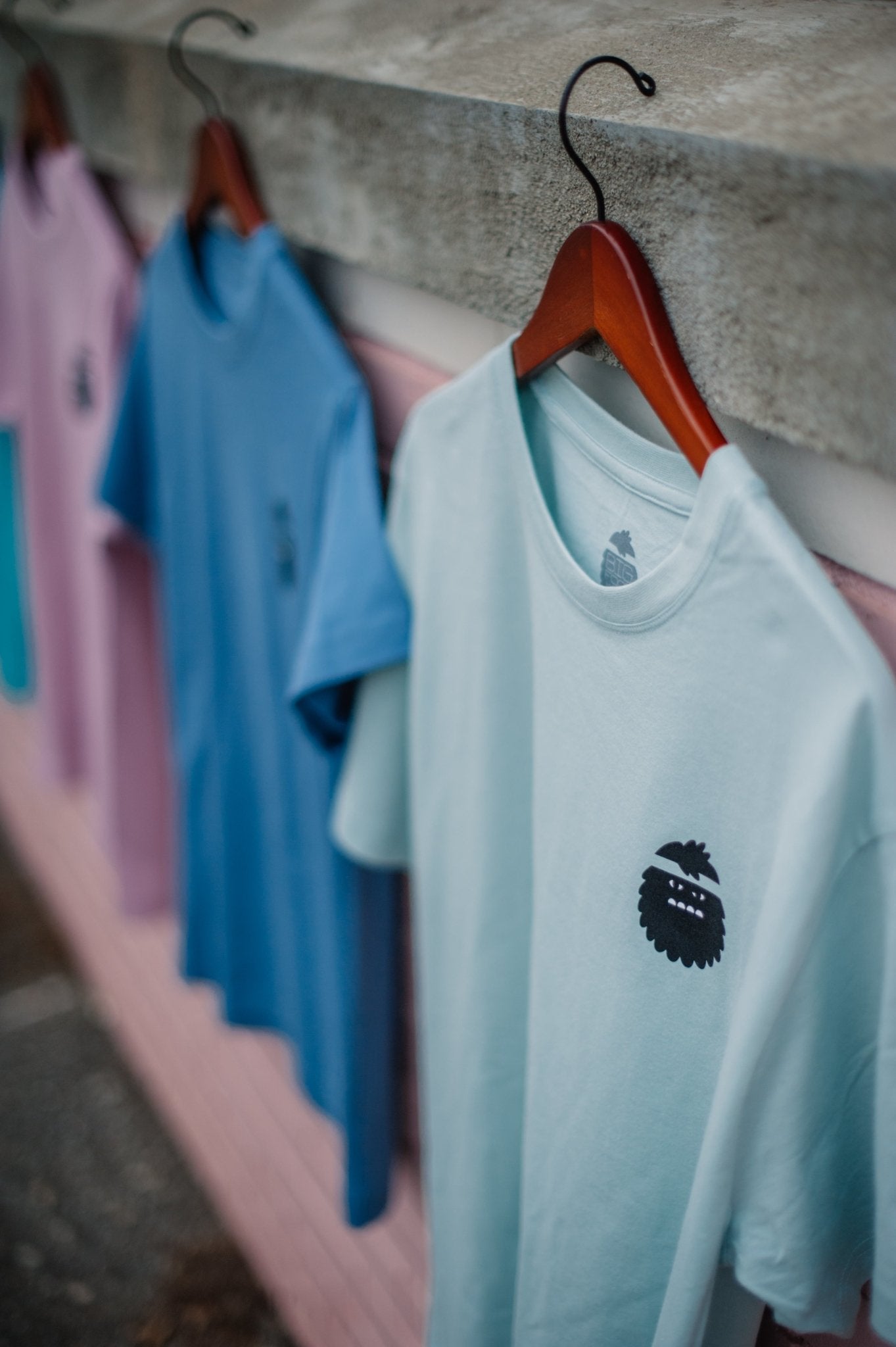 Close Encounter Tee in Sky Blue - Bigfoot Kick