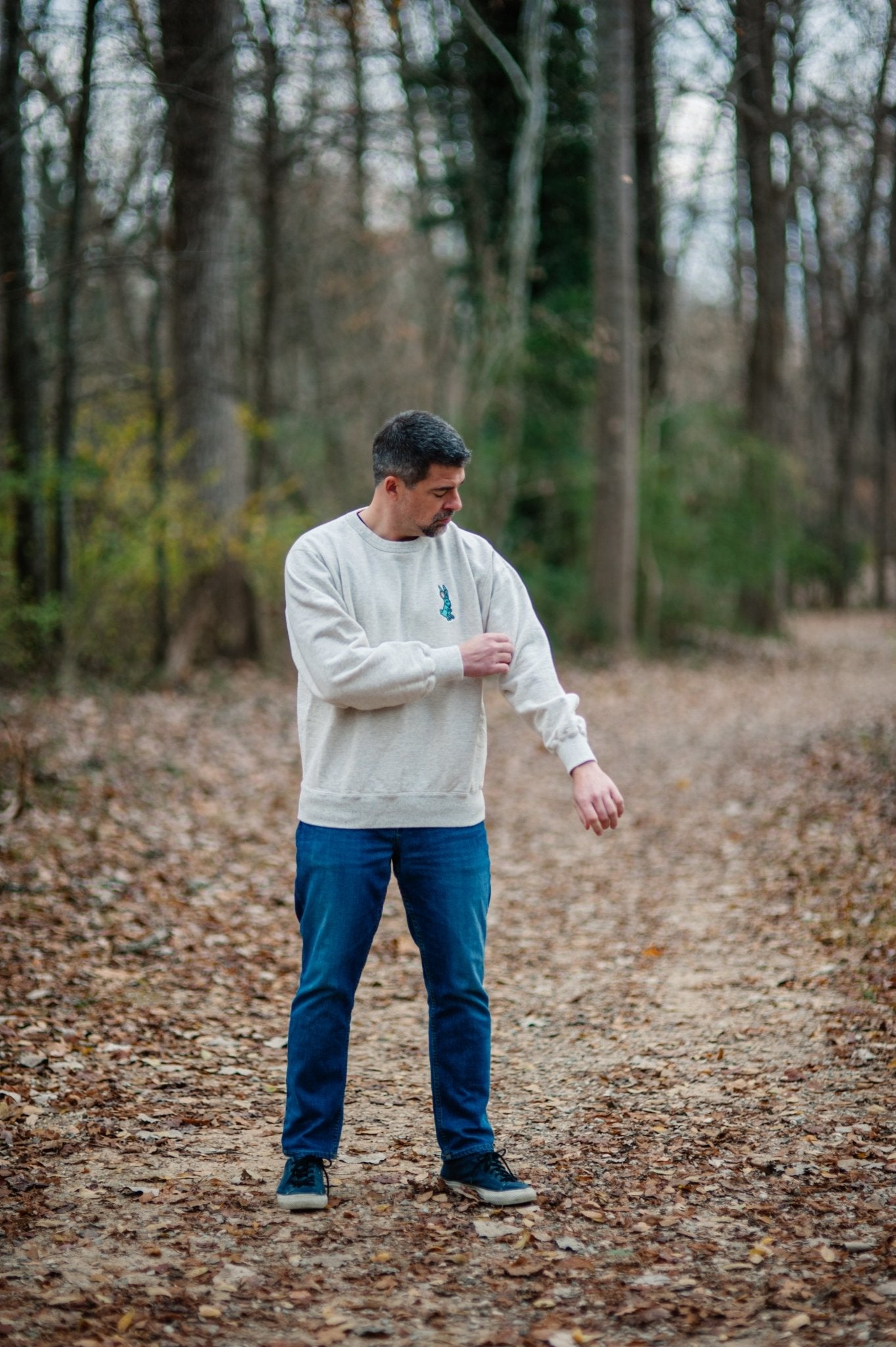 Jackrabbit Sweatshirt in Eggshell - Bigfoot Kick