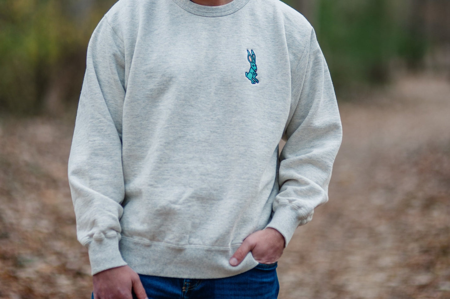 Jackrabbit Sweatshirt in Eggshell - Bigfoot Kick