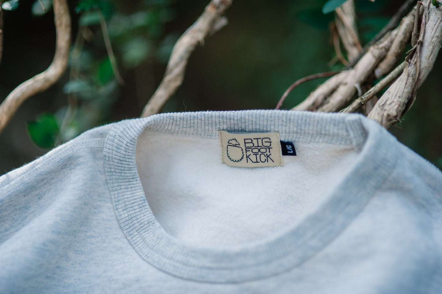 Jackrabbit Sweatshirt in Eggshell - Bigfoot Kick