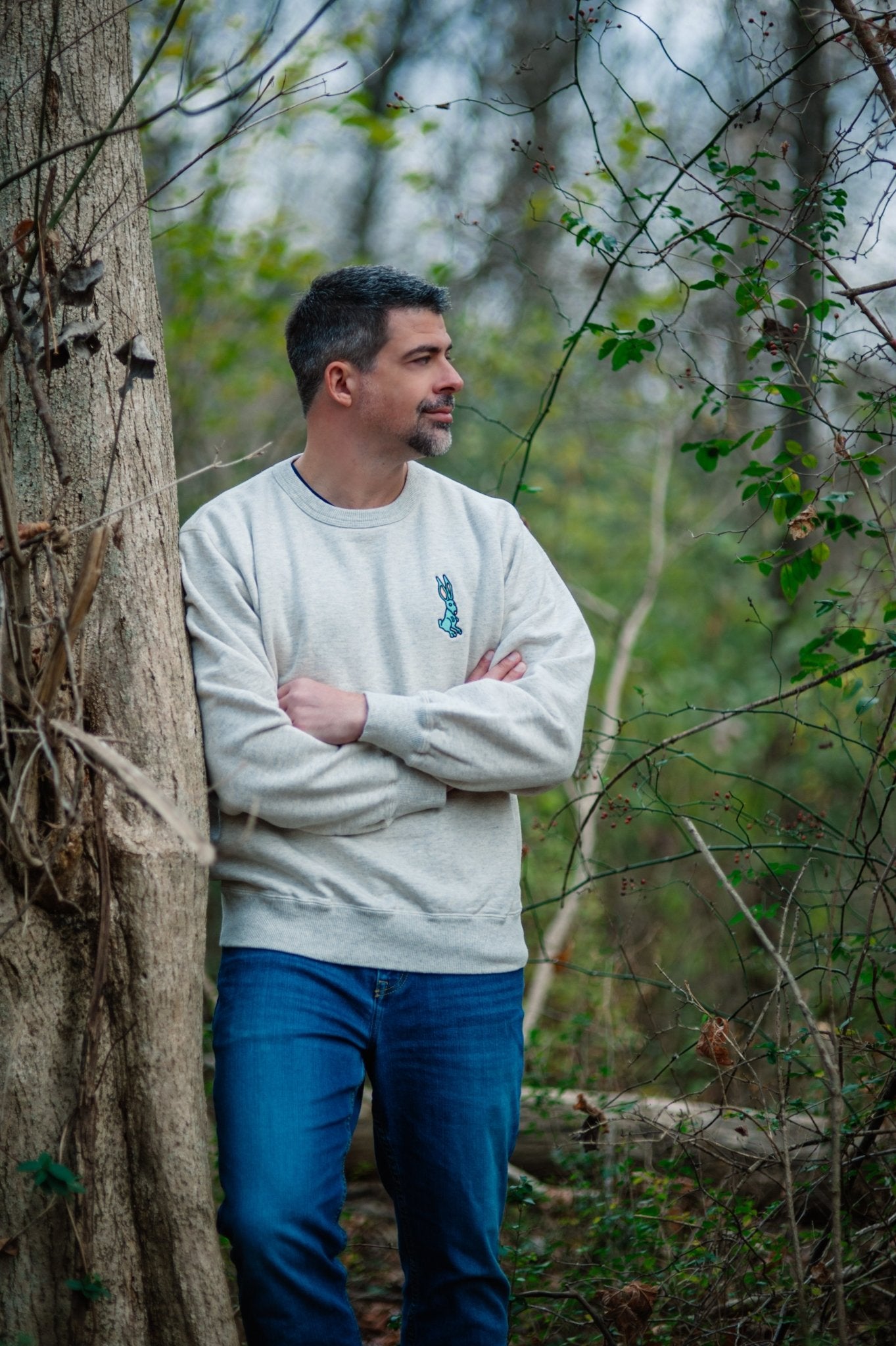 Jackrabbit Sweatshirt in Eggshell - Bigfoot Kick