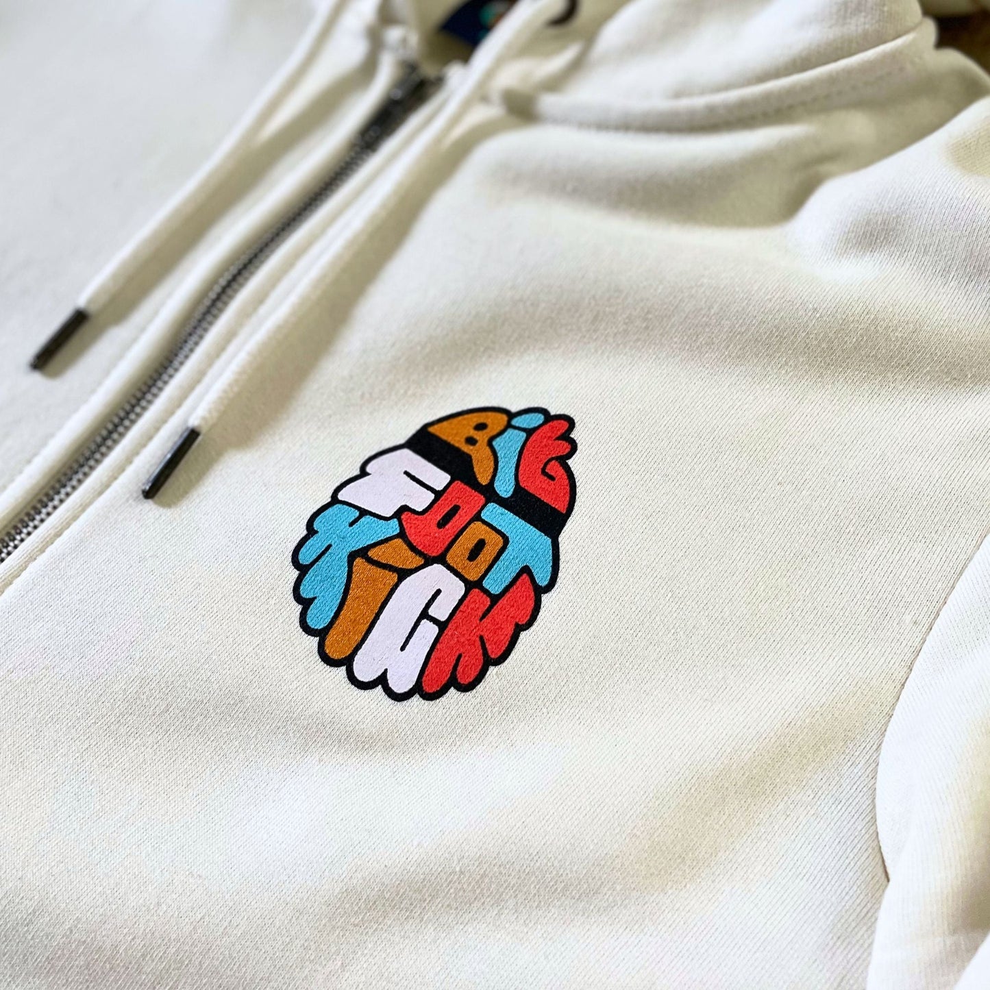 Melty Bigfoot Zip-Up Hoodie - Bigfoot Kick