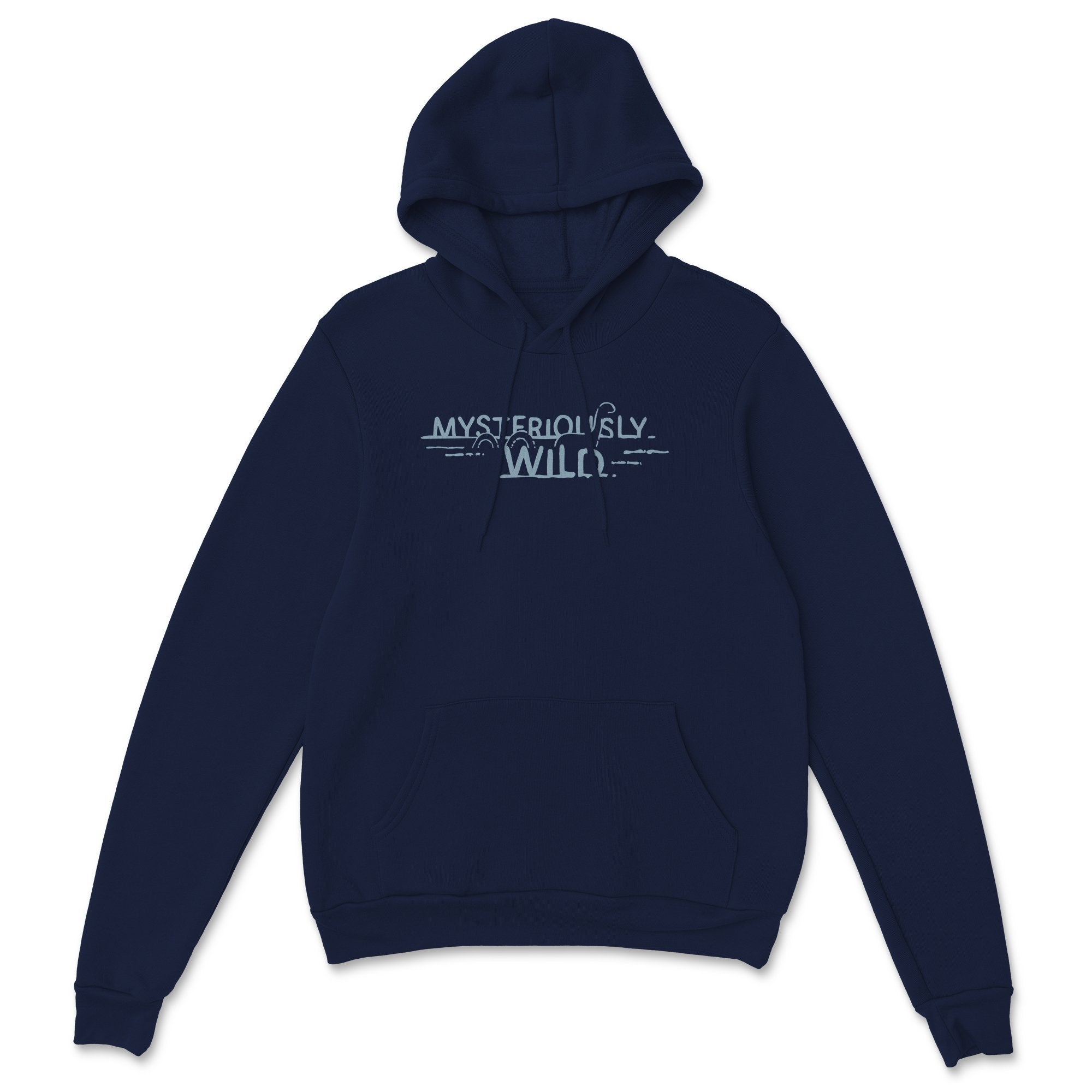 Mysteriously Wild Hoodie in Navy - Bigfoot Kick