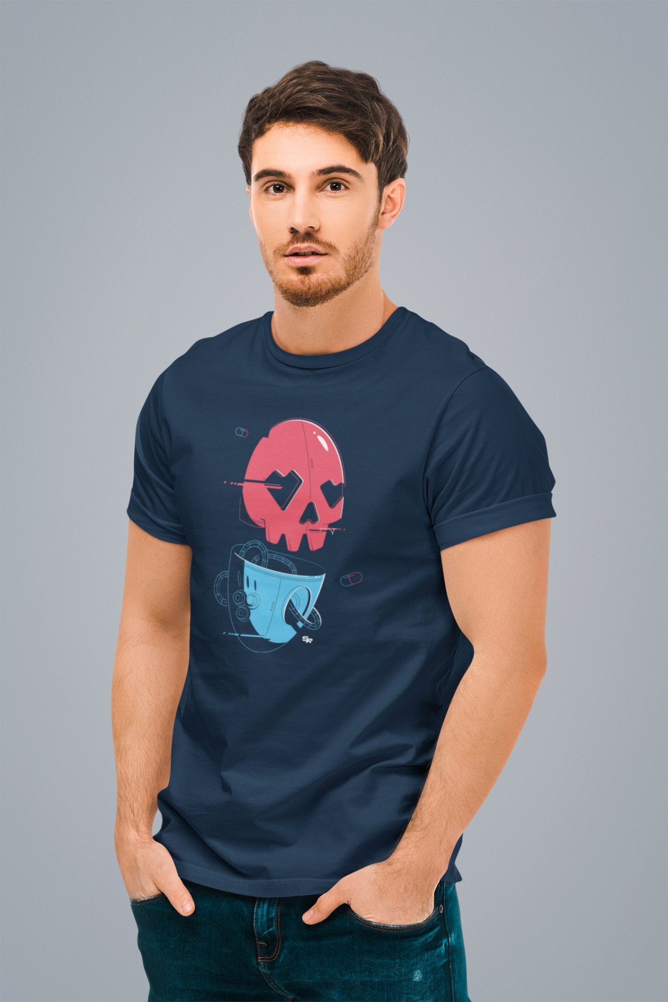 SkullRobot Nano-Pill T-Shirt - Bigfoot Kick