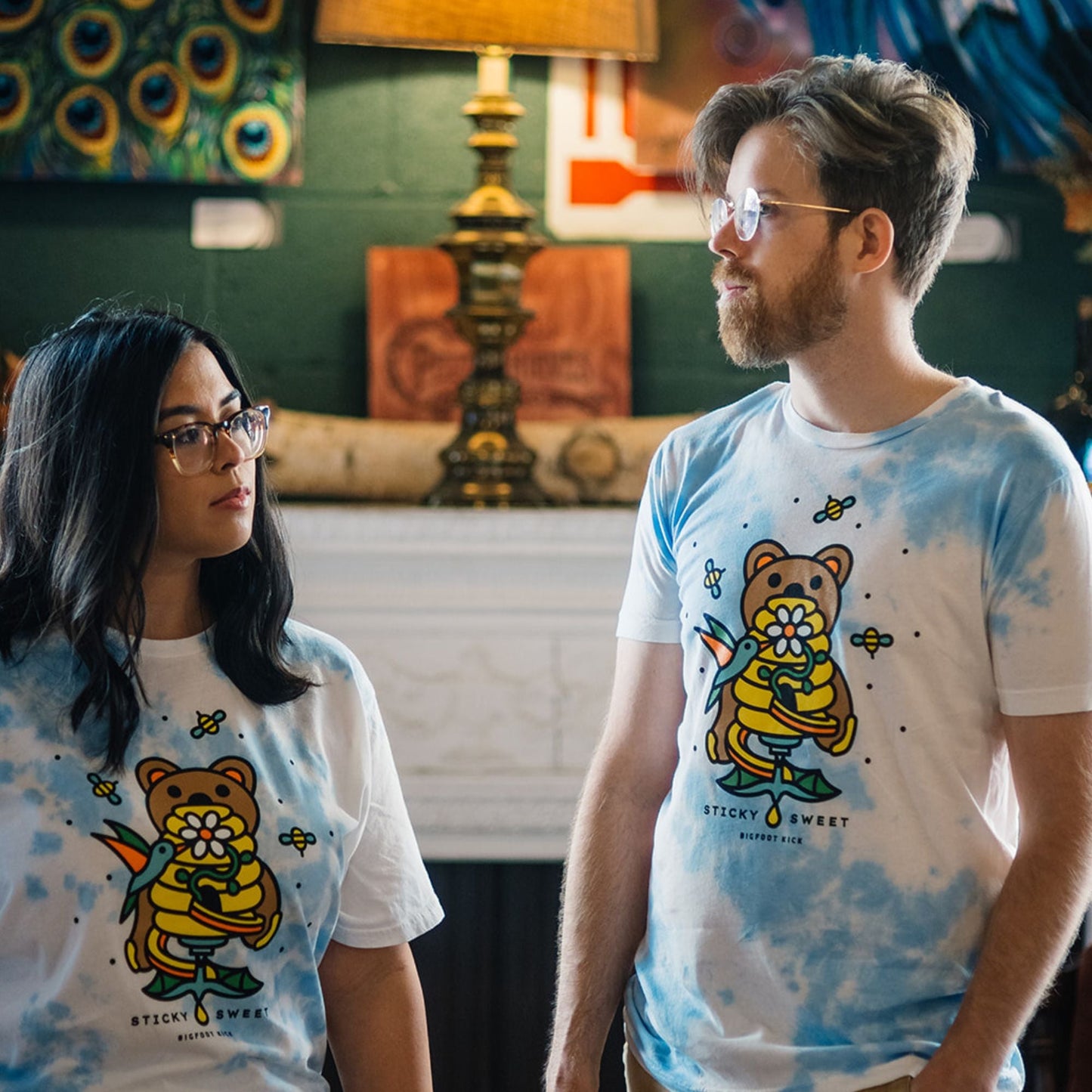 Sticky Sweet T-shirt in Cloud Blue - Bigfoot Kick