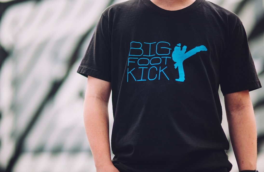 Our new drop is a recycled cotton shirt killer combo - Bigfoot Kick