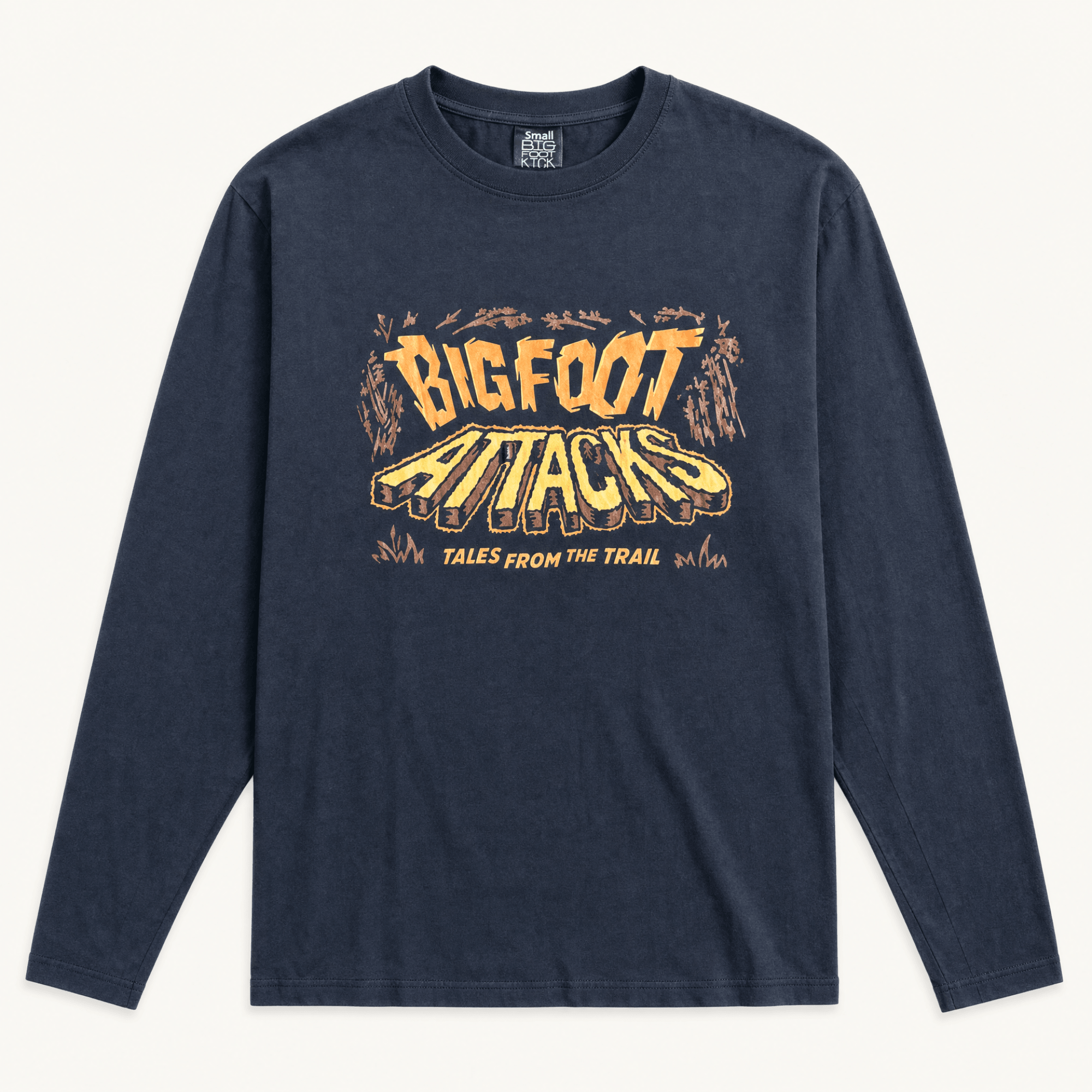 Bigfoot Attacks! Longsleeve Shirt - Bigfoot Kick