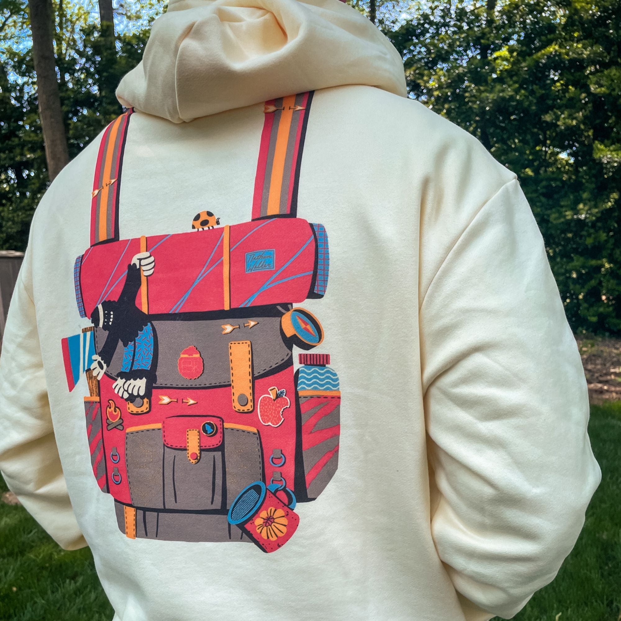 Bigfoot Backpack Hoodie - Bigfoot Kick