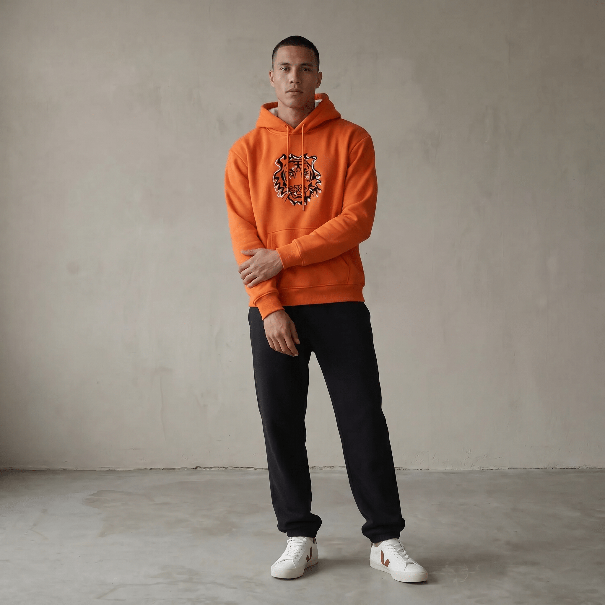 Squatchfuzz Tiger Hoodie - Bigfoot Kick