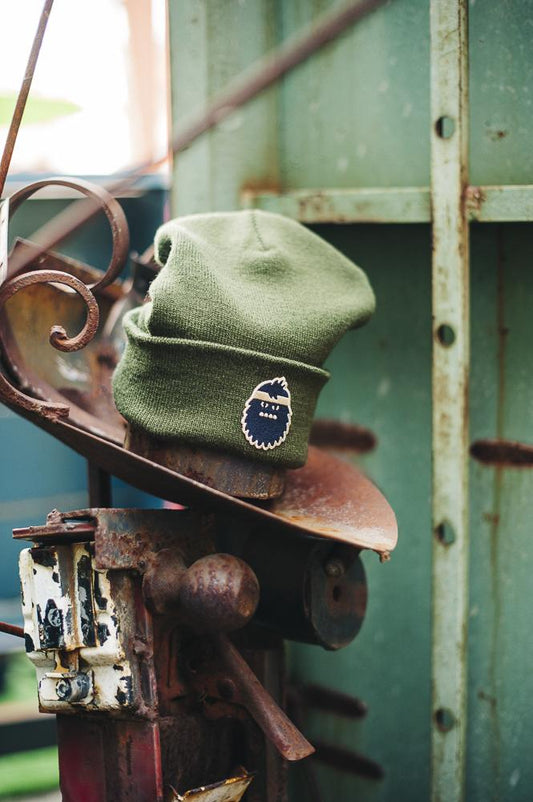 Bigfoot Kick Olive Cuffed Beanie - Bigfoot Kick