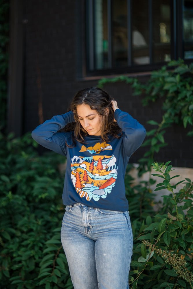 Bigfoot's Wilderness Long-Sleeve T-Shirt - Bigfoot Kick