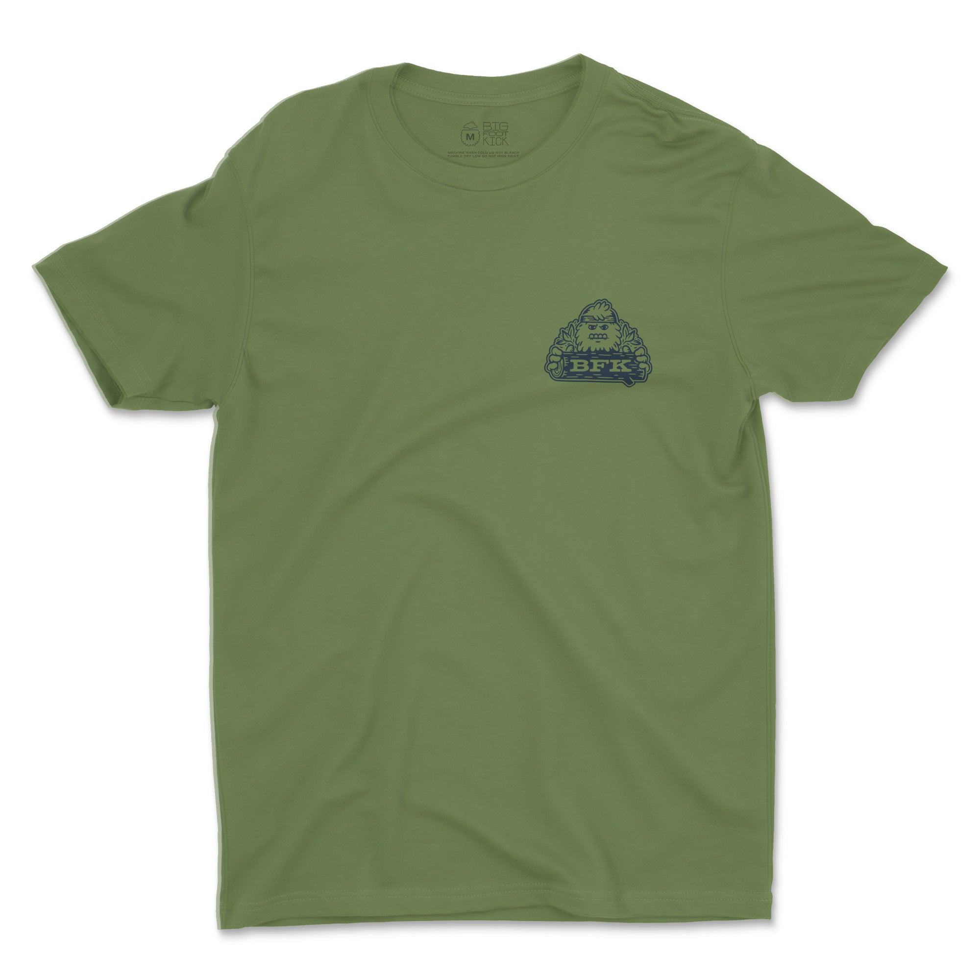 Camp Bigfoot T-Shirt in Green - Bigfoot Kick