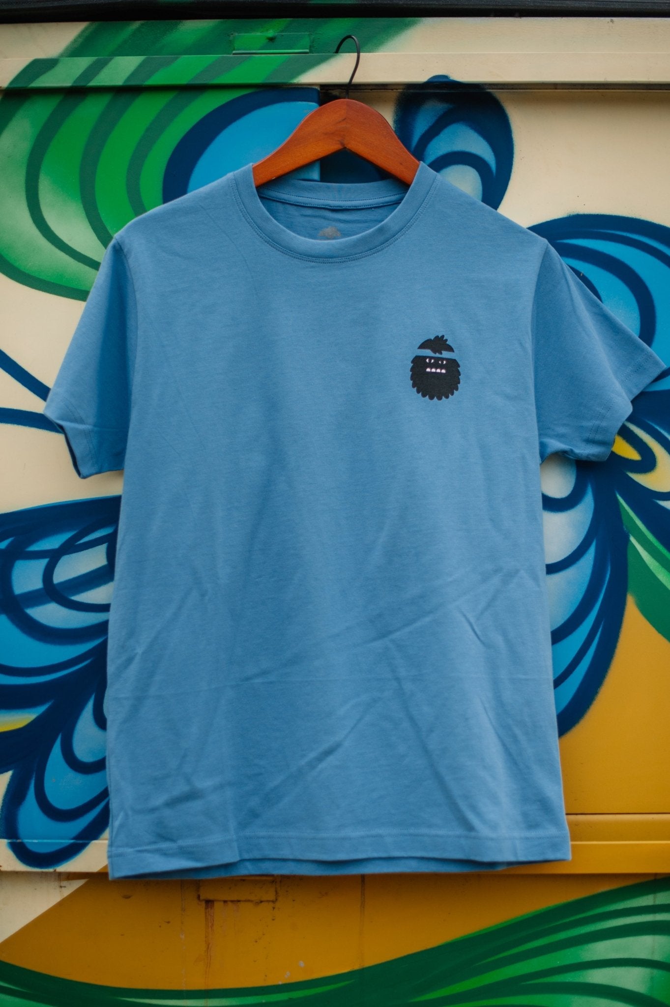 Close Encounter Tee in Sky Blue - Bigfoot Kick
