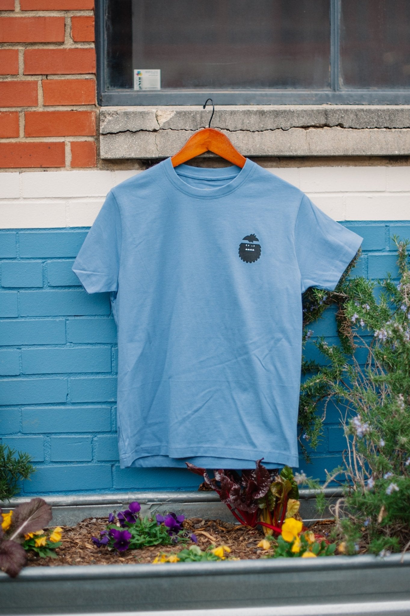 Close Encounter Tee in Sky Blue - Bigfoot Kick