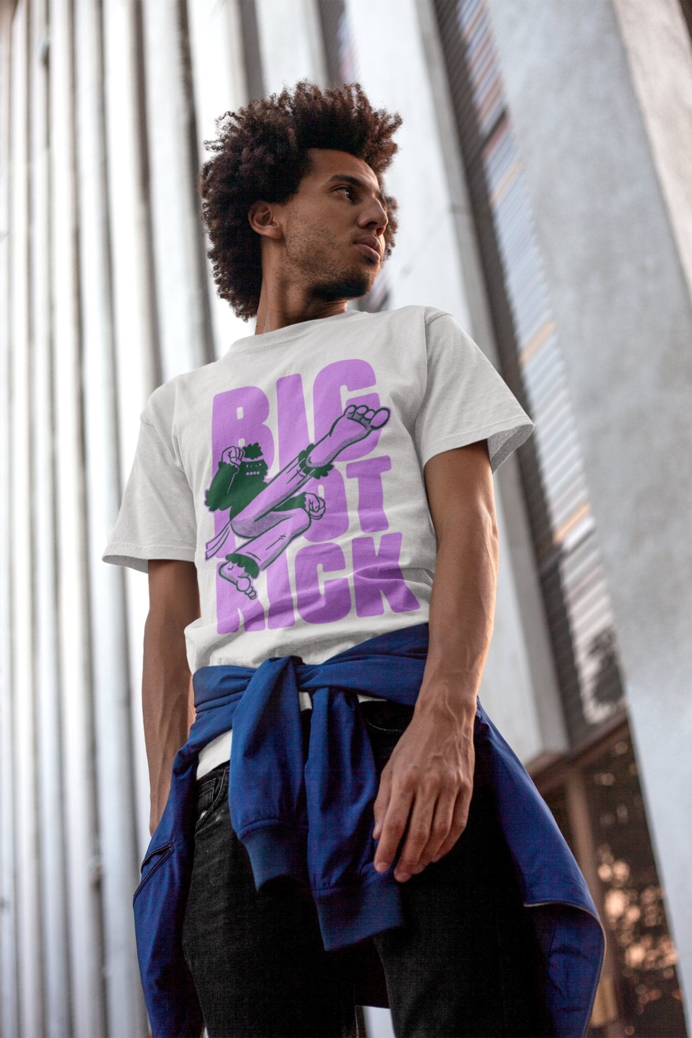 Flying Bigfoot T-shirt - Bigfoot Kick