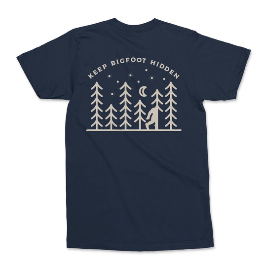 Keep Bigfoot Hidden Tee - Bigfoot Kick