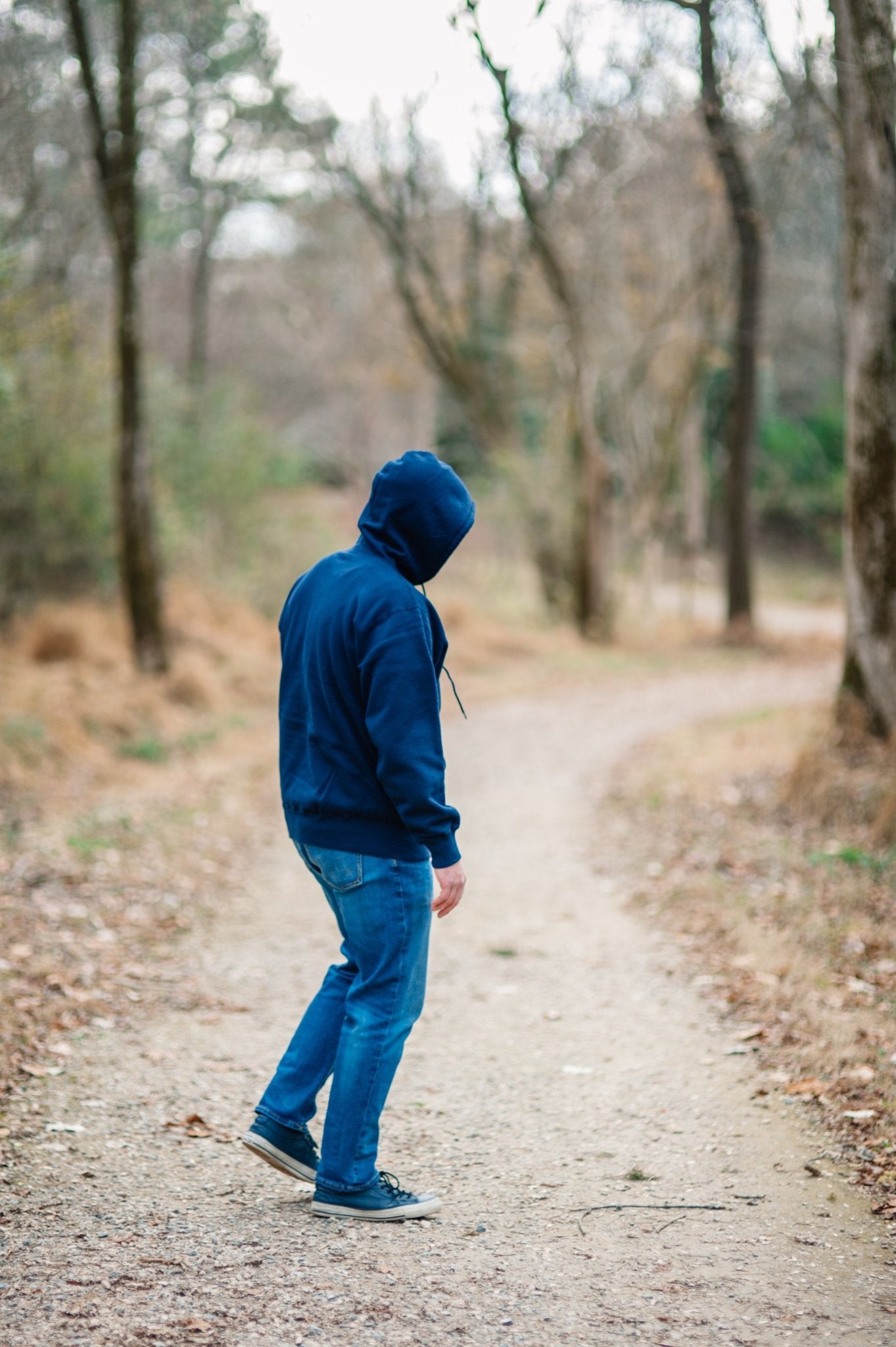 Mysteriously Wild Hoodie in Navy - Bigfoot Kick