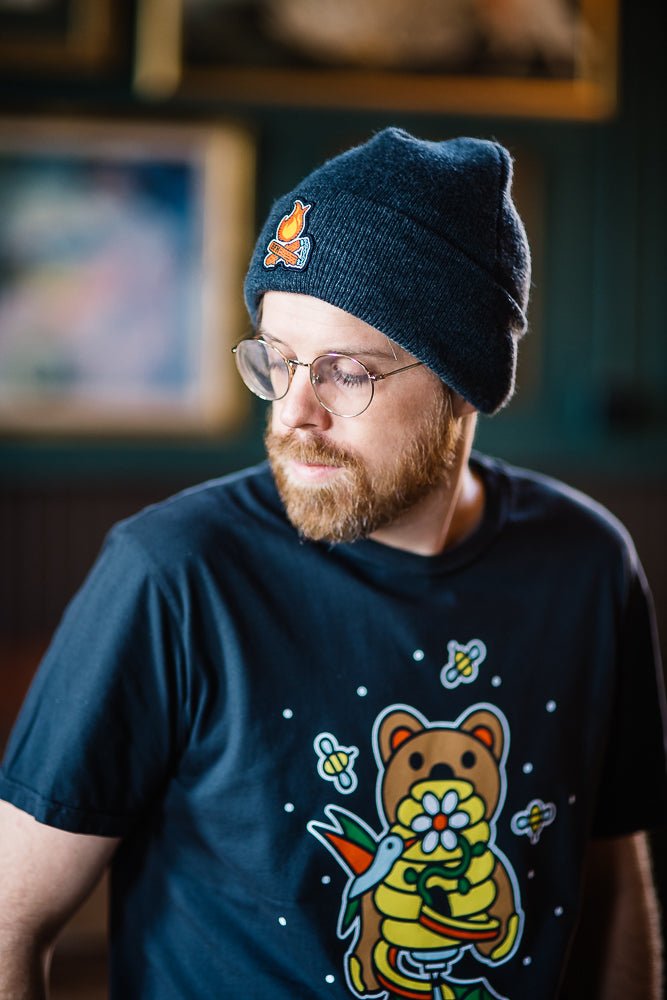 Nunchuck Fire Beanie - Bigfoot Kick