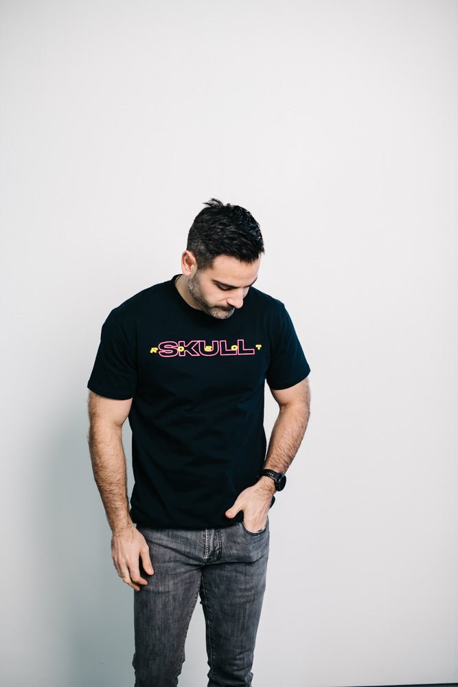 SkullRobot Neon Pop T-Shirt - Bigfoot Kick