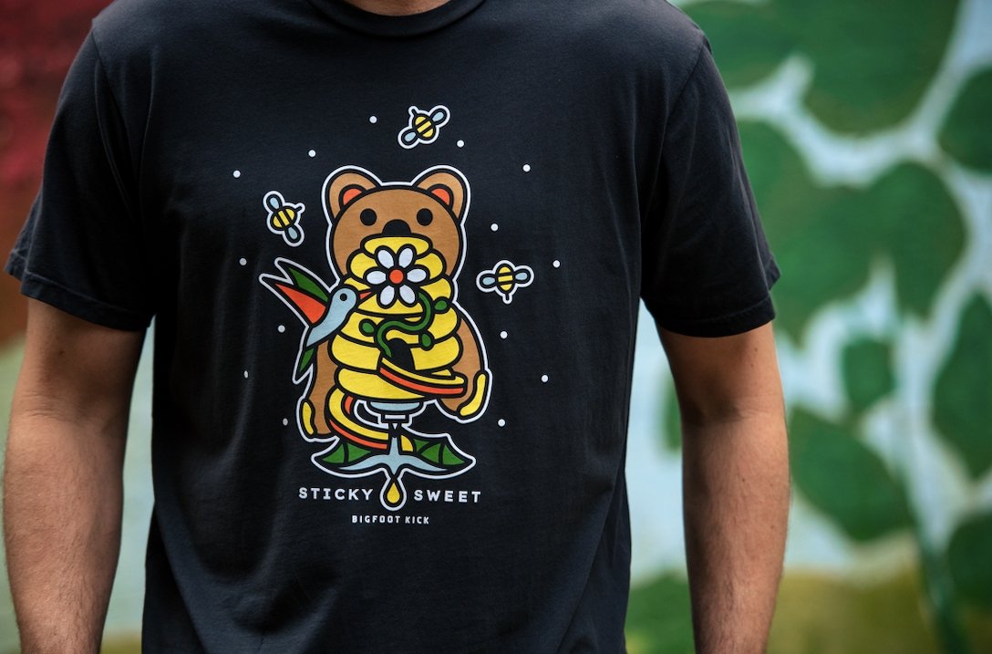 Sticky Sweet Tshirt - Bigfoot Kick